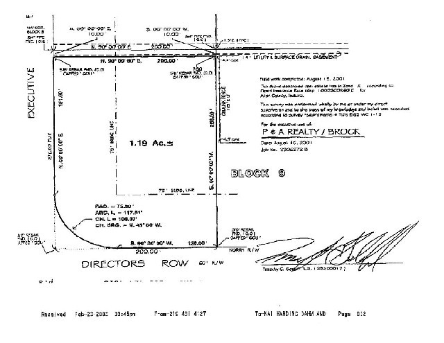 NEC Executive Blvd. & Directors Row