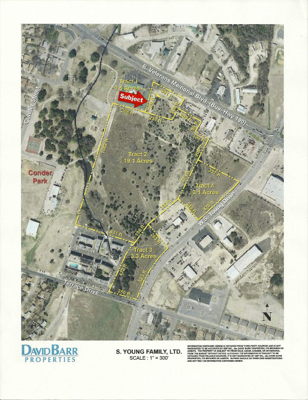 (Tract 1) +/- 1.5 acres E. Veterans Memorial Blvd.