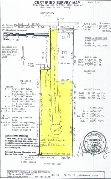 Lot 2 Manitowoc Road