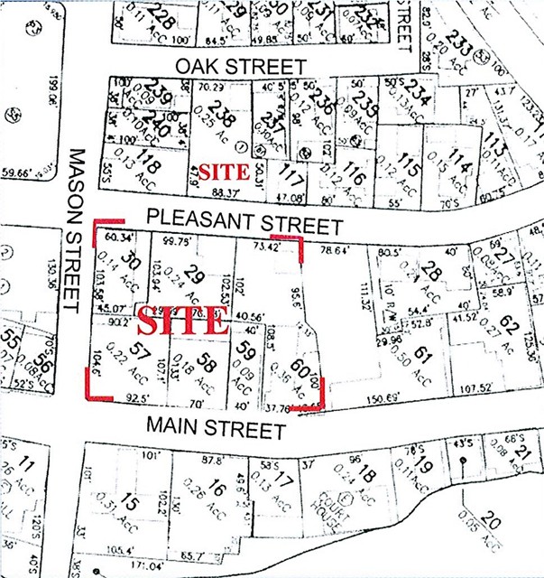 Mason, Main, Oak & Pleasant Streets